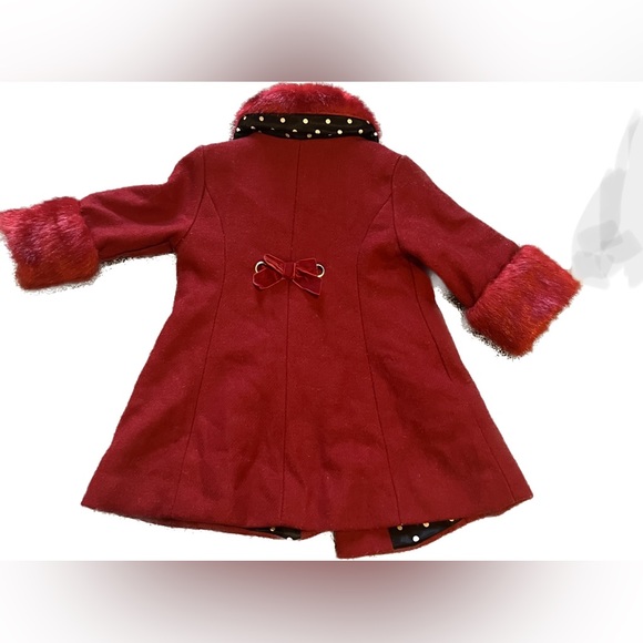 18M Children’s Palace Red Formal Coat Darling Dressing for Little Princesses! 👑 - Picture 4 of 12